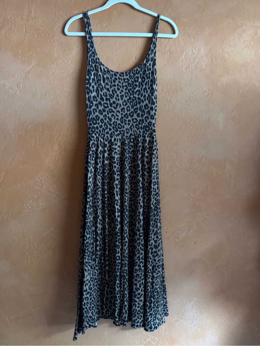 Reformation Jeans Leopard Balletcore Scoop Neck Flowy Dress XS